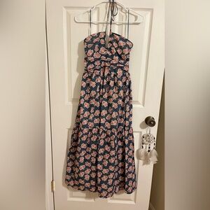 Halter maxi dress with floral print size S